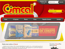 Tablet Screenshot of cimcal.com.br